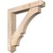 Ekena Millwork Balboa Arts and Crafts Smooth Bracket w/ Offset Brace, Douglas Fir, 5 1/2"W x 32"D x 32"H BKT0604X32X32BOA03SDF - alternate 1